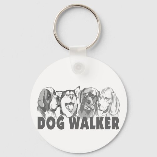 Dog Walker Keychain