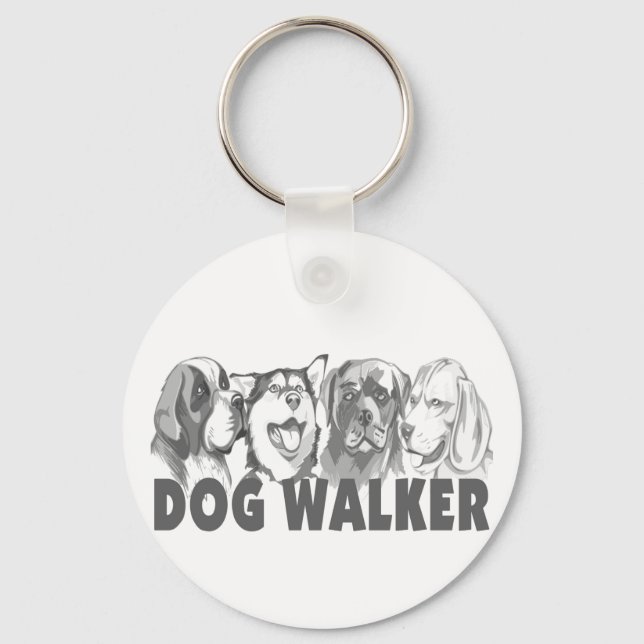 Dog Walker Keychain (Front)