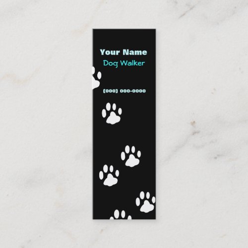 Dog Walker Mini Business Card