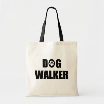 Dog Walker (paw) Tote Bag by foreverpets at Zazzle