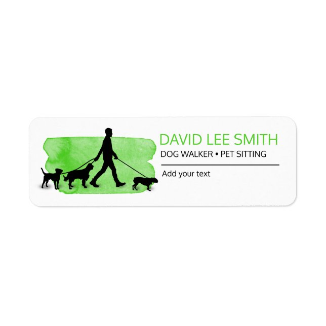 Dog walker / Pet Care Sitting Label (Front)