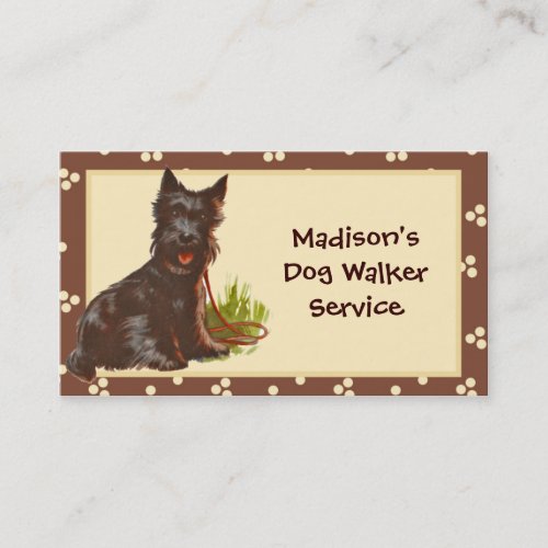 Dog Walker/ Pet Sitter  Business Card