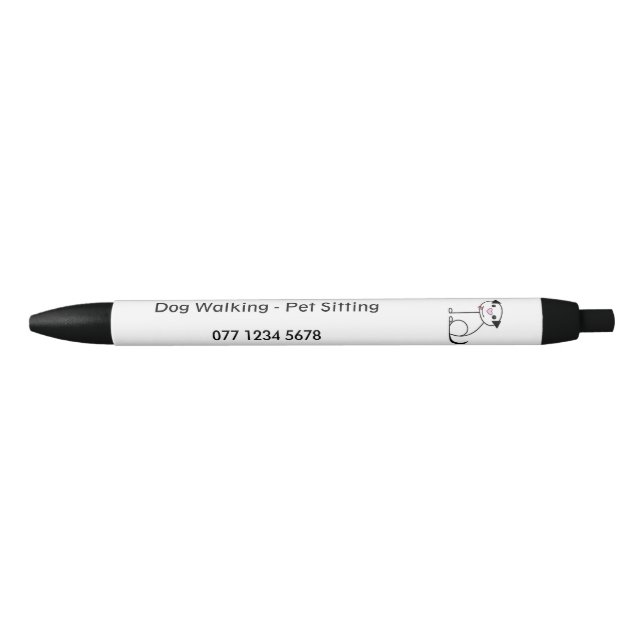 Dog walker, pet sitter business promotion pen (Front)