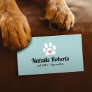 Dog Walker Pet Sitter Cute Paw Heart Business Card