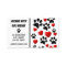 Dog Walker Pet Sitter Fun Paw and Hearts 