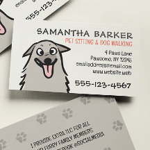 Dog Walker Pet Sitter Funny Fluffy Dog