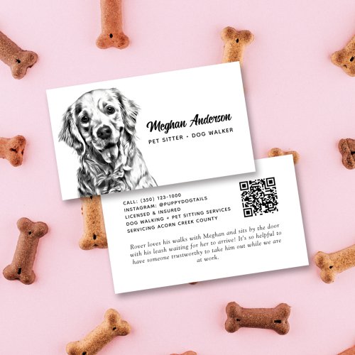 Dog Walker Pet Sitter Labrador Business Card