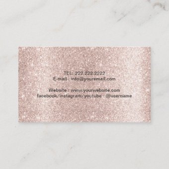 Dog Walker Pet Sitter Paw Heart Blush Rose Gold Business Card | Zazzle