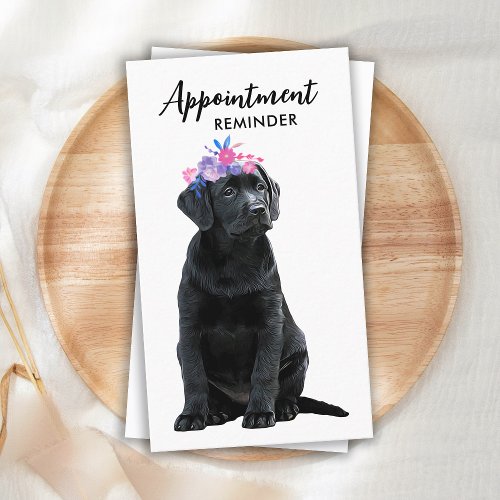 Dog Walker Pet Sitter Puppy Labrador Business Appointment Card