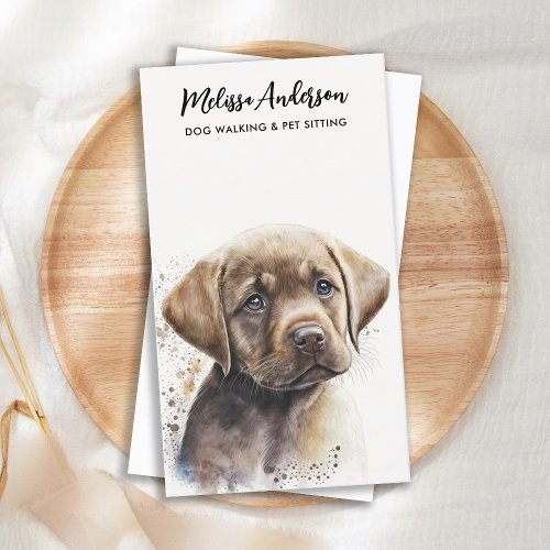 Dog Walker Pet Sitter Puppy Labrador Retriever  Business Card