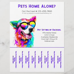 Dog Walker Pet Sitting Personalized Tear Sheet