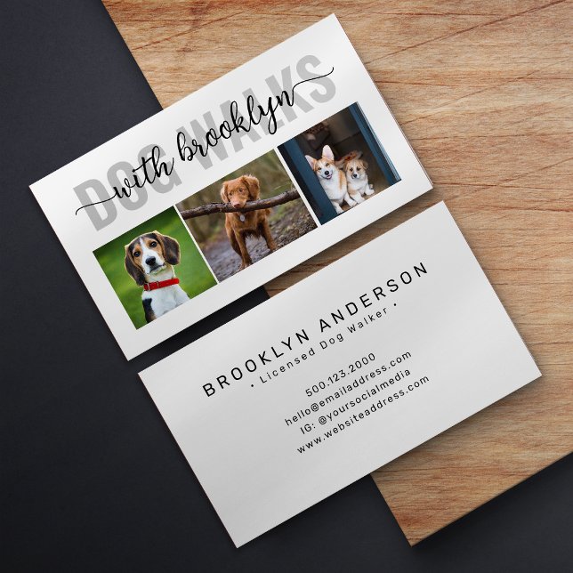 Dog Walker Photographs Business Card (Creator Uploaded)