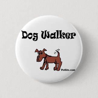 Dog Walker Pinback Button