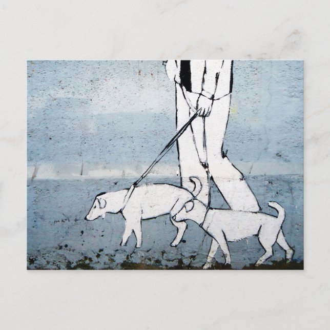 dog walker postcard (Front)