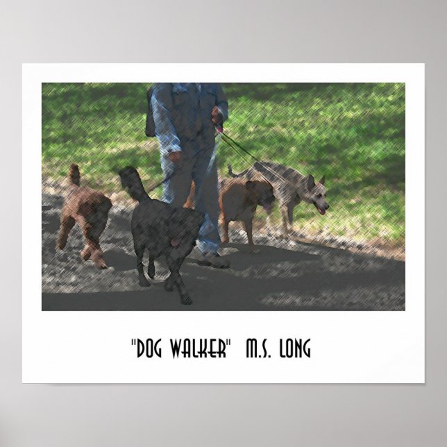 Dog Walker Poster (Front)