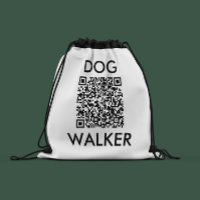 Dog Walker QR code business branding
