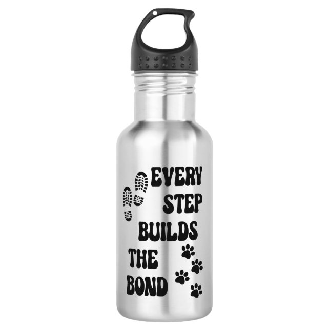 Dog Walker Quotes  Stainless Steel Water Bottle (Front)
