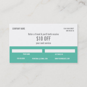 Dog Walker Referral Business Card