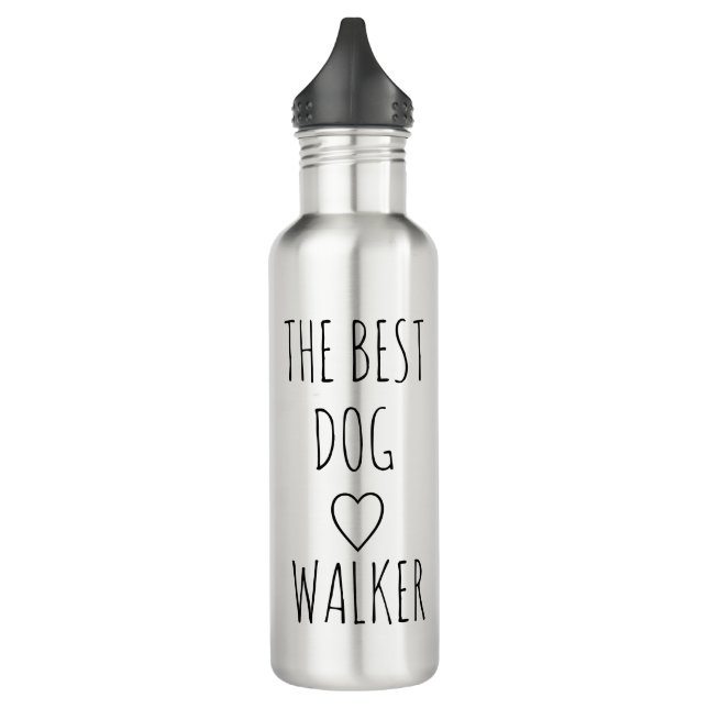 DOG WALKER  STAINLESS STEEL WATER BOTTLE (Left)