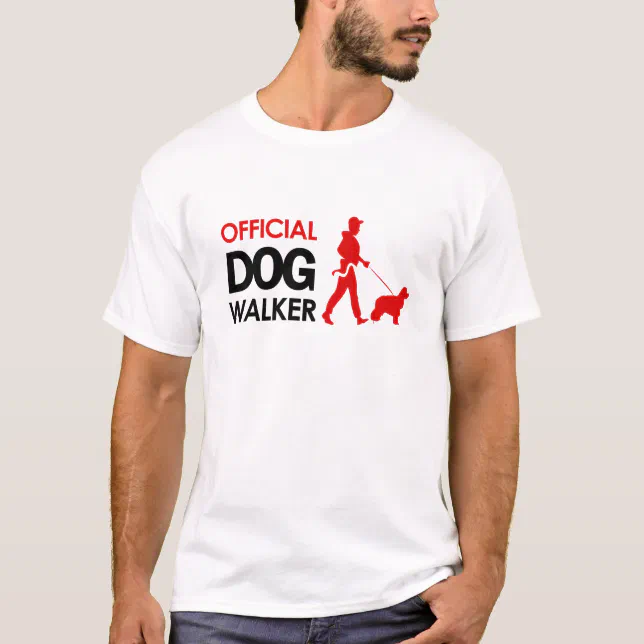 Dog walker Tshirt Cocker Spaniel Zazzle