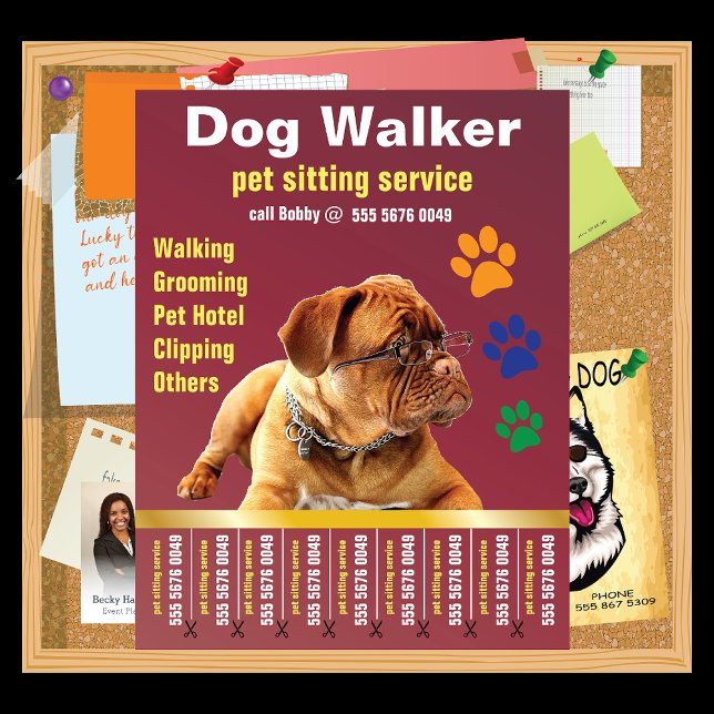 Dog Walker Trustworthy Care Pet Sitting Service Ad (Creator Uploaded)