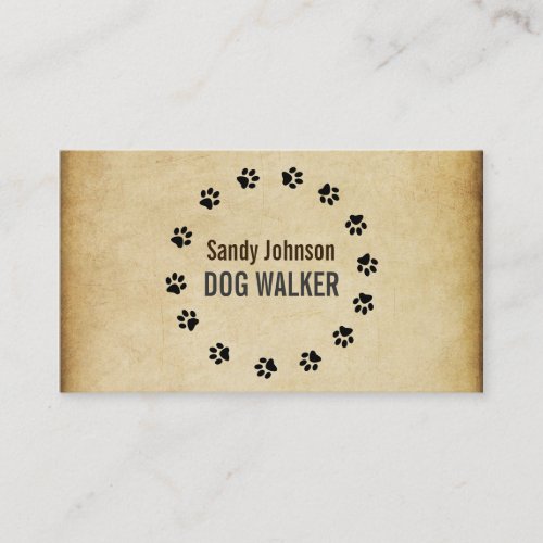 Dog Walker Walking Pet Sitting Services Business Business Card Templates