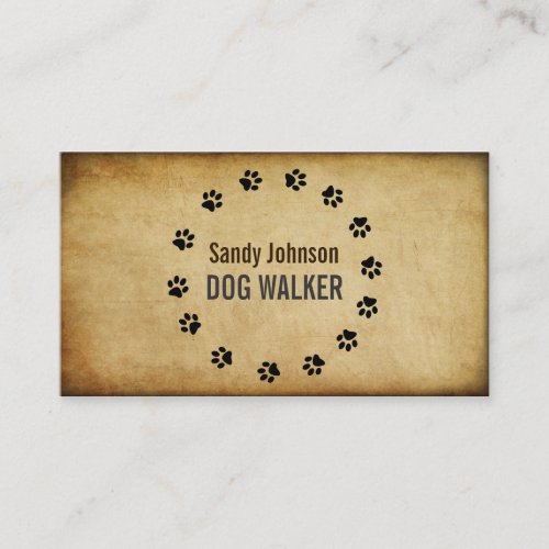 Dog Walker Walking Pet Sitting Services Business Business Cards