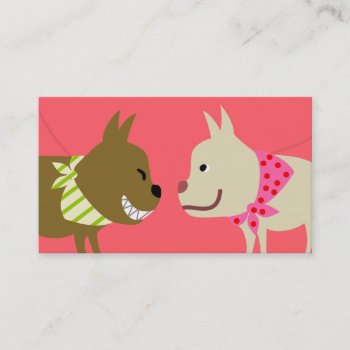 Dog Walker's Bandana Dogs Business Card by PetProDesigns at Zazzle