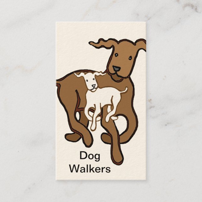 Dog walkers business card (Front)