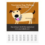 Dog Walker&#39;s Flyer With Tear-off Tags at Zazzle
