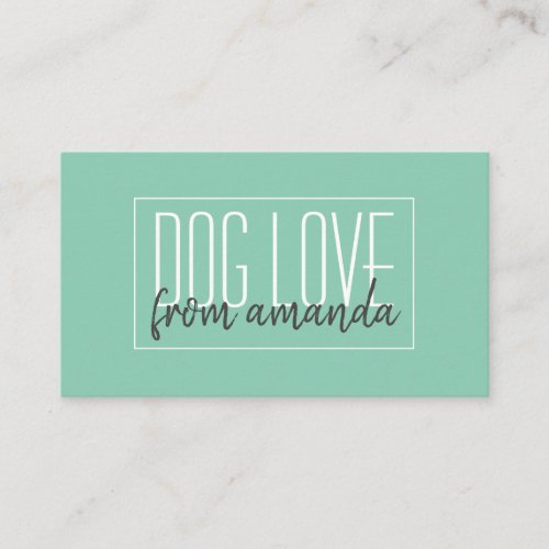 Dog Walking And Pet Sitting Business Card