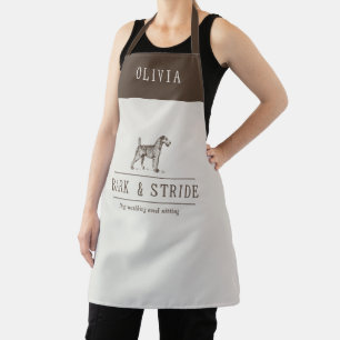 Dog Walking Business Branding apron Natural