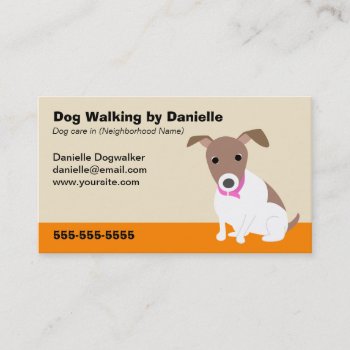Dog Walking Business Business Card by PetProDesigns at Zazzle