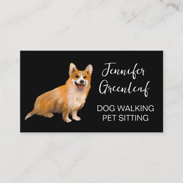 Dog walking Business Card (Front)