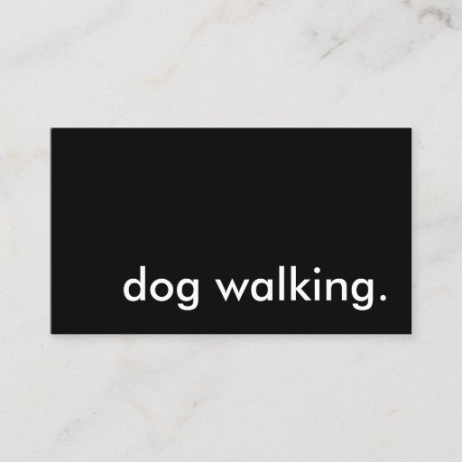 Customizable dog walking. business card templates
