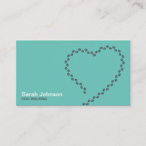 Customizable Dog Walking Business Card