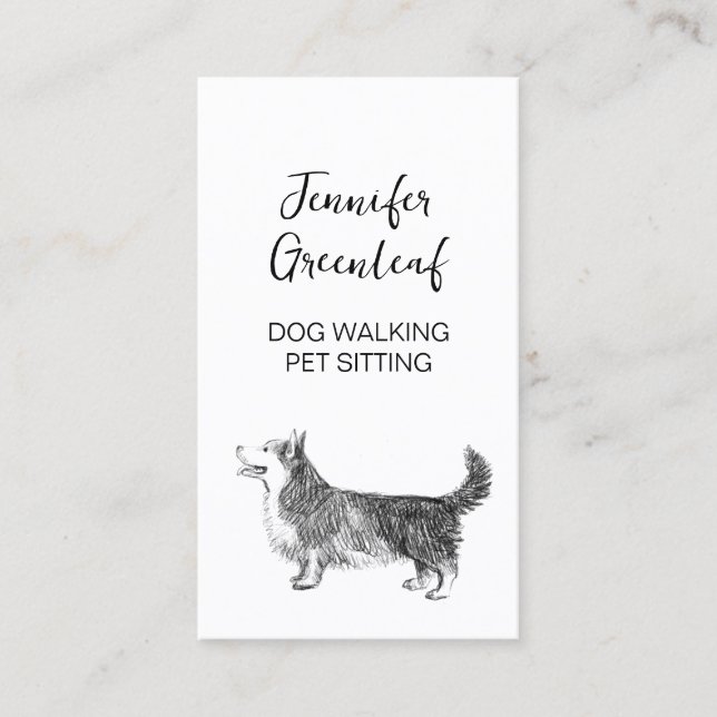 Dog walking Business Card (Front)