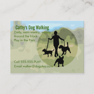 Dog Walking Business Card