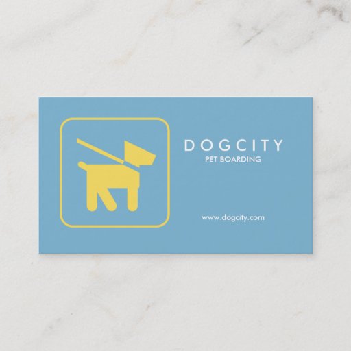 Customizable Modern Business Card | Pet Boarding, Dog Walker.
