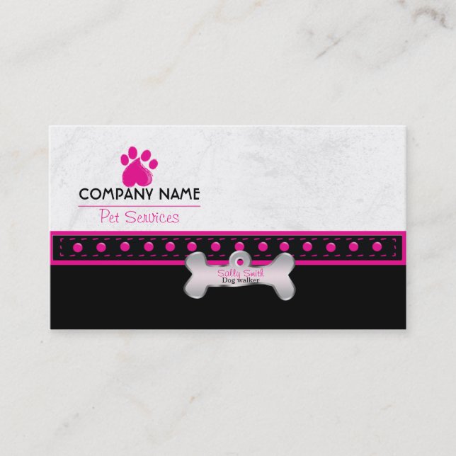 Dog walking business cards (Front)