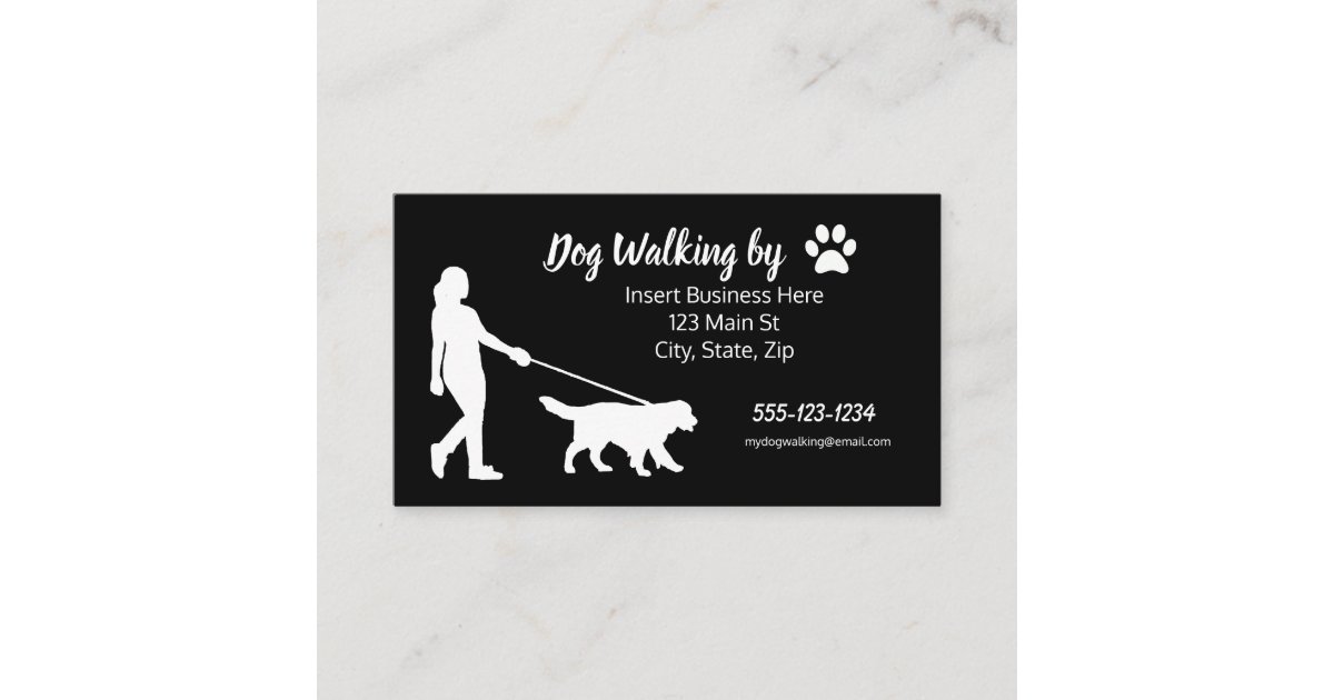 Dog Walking Business Cards | Zazzle