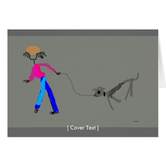 Dog Walking Cards (Front Horizontal)