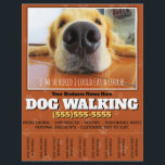 Dog Walking Custom Flyer<br><div class="desc">Fully customizable Dog Walking Tearsheet Flyer to promote and advertise your dog walking service. Eye-catching and professional. Features closeup photo of golden labrador lying a a floor, bored and wishing he could go outside for a walk and play. Hang in local businesses, libraries, schools. See matching items. Makes a practical...</div>