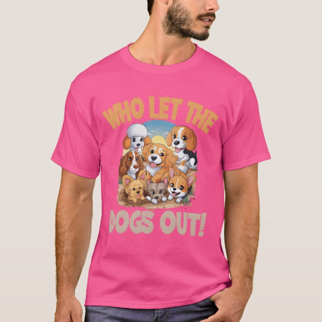 Dog Walking Dog Friend Dog Walking for a Dog funny T-Shirt (Front)