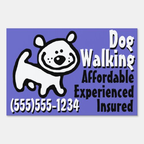 Dog walking Dog Training Customizable Advertising Sign