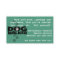 Dog Walking. Dog walker business card. teal