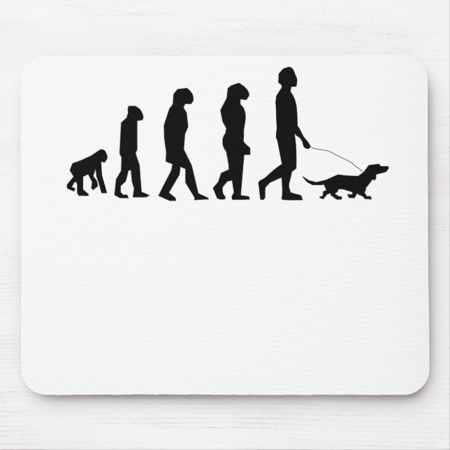 Dog Walking Evolution Mouse Pad (Front)