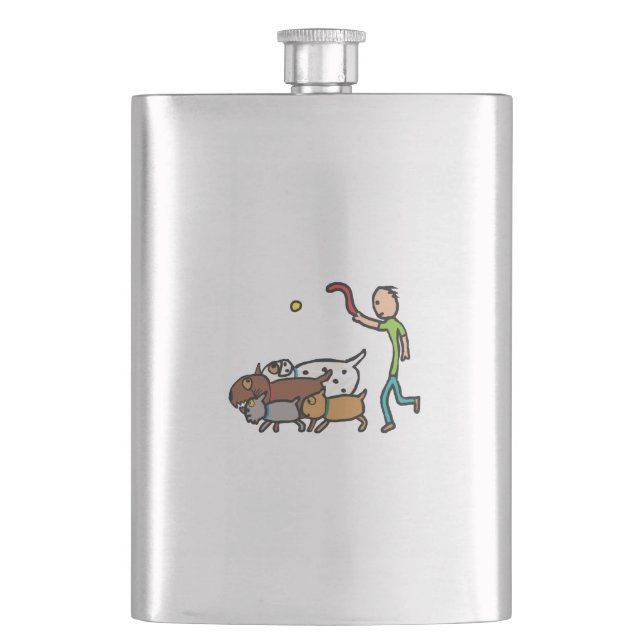 Dog Walking Flask (Front)