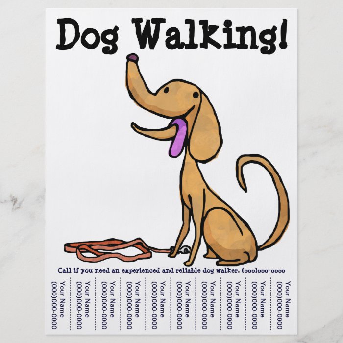 Dog Walking Flyer