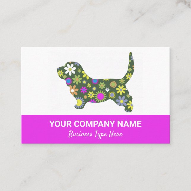 Dog Walking Groomer Pets Business Card (Front)